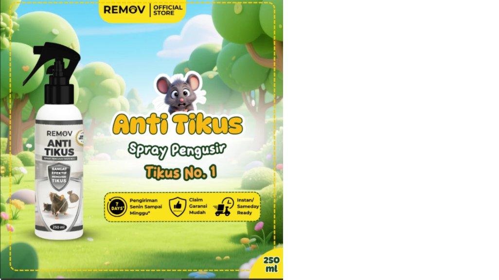 Remov Spray Anti Tikus Efektif Mengusir 250 Ml