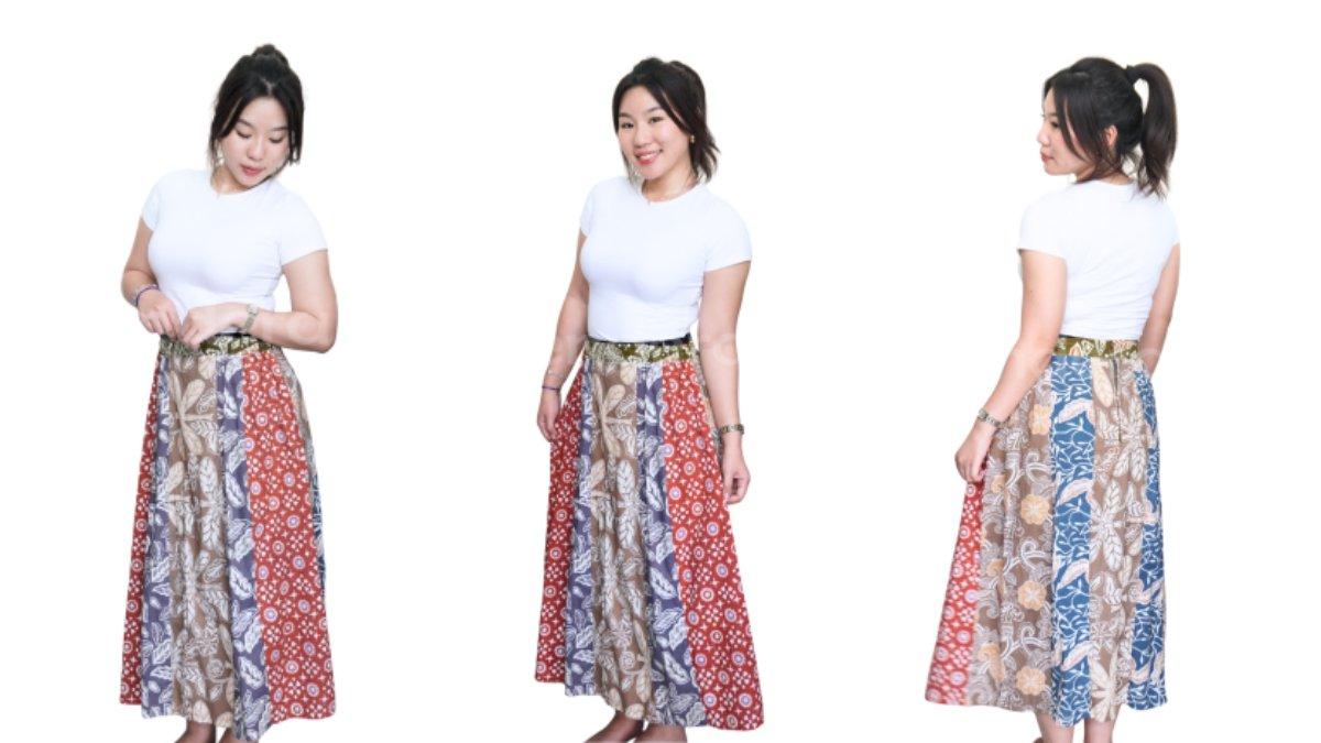 Rok Batik - Rok Sanika Panjang. Untuk menciptakan kesan santai namun tetap rapi, pilih bawahan dengan potongan yang nyaman seperti celana kulot atau rok A-line.