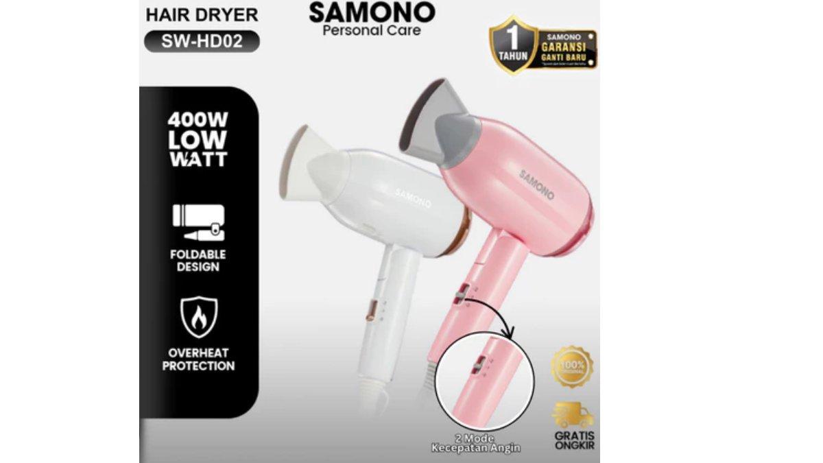 SAMONO Hair Dryer 400Watt Travel Friendly SW-HD02