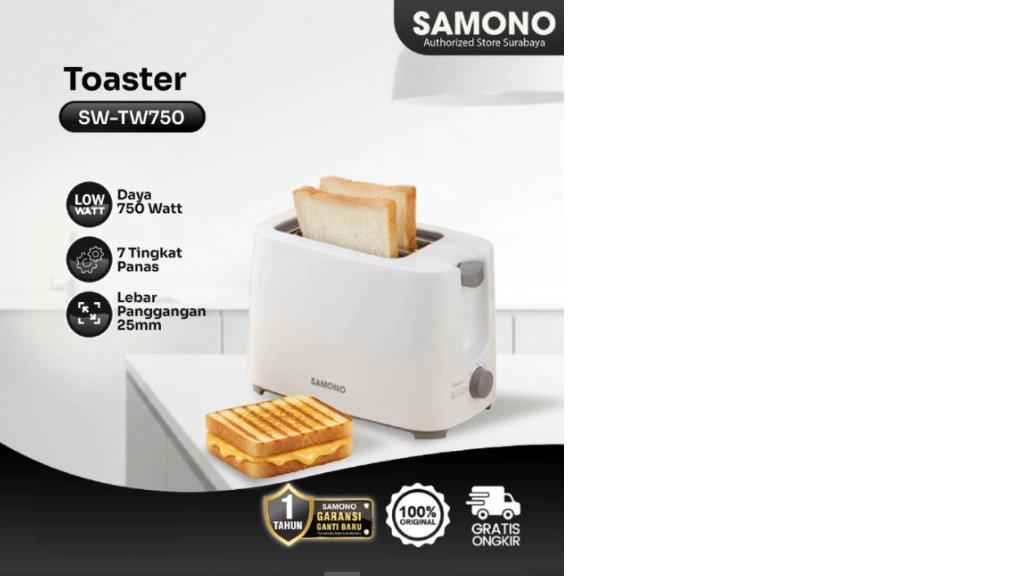 SAMONO Toaster Pemanggang Roti SW-TW750 Garansi 1 Tahun