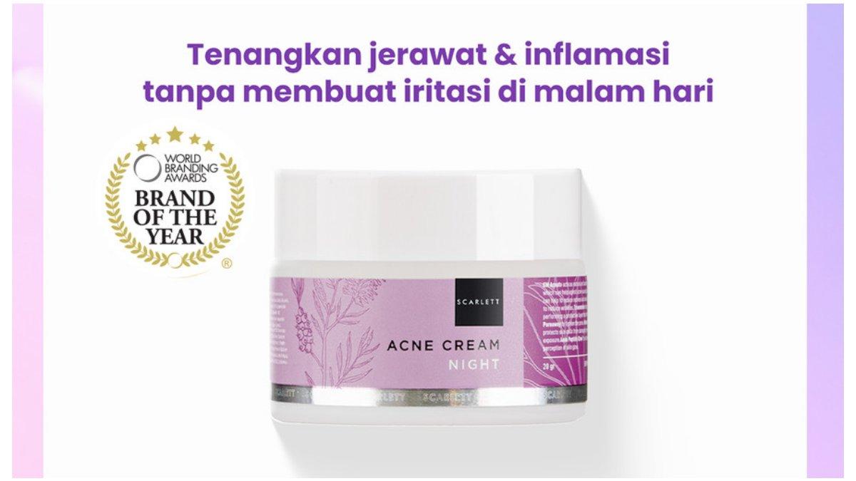 SCARLETT Whitening Acne Night Cream