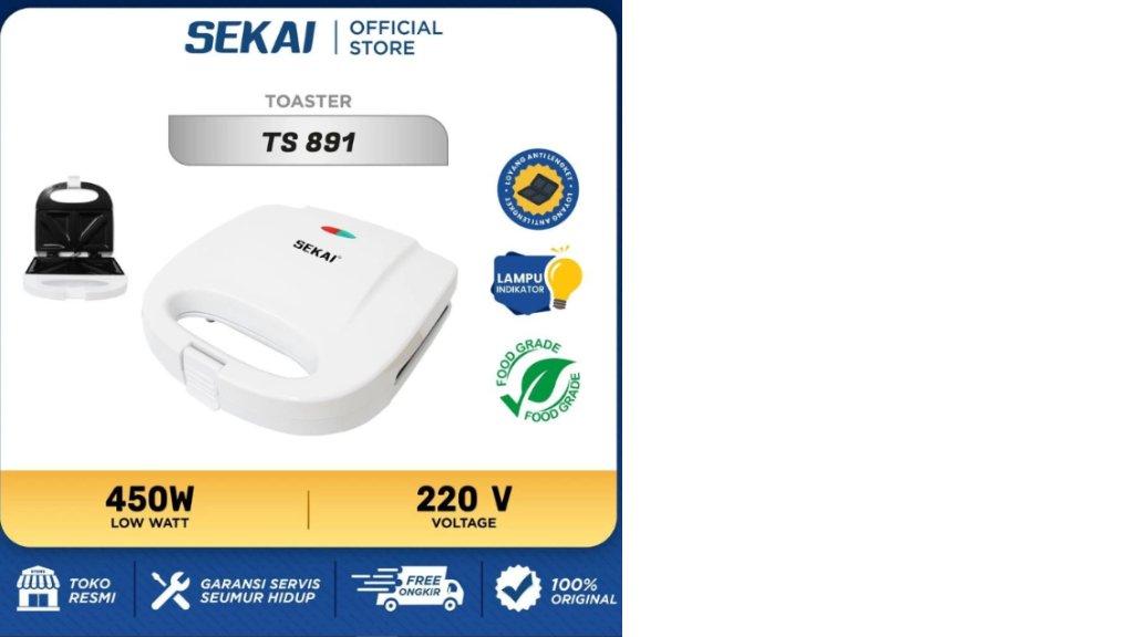 SEKAI Pemanggang Roti Toaster Sandwich Waffle / Roti Panggang - TS 891