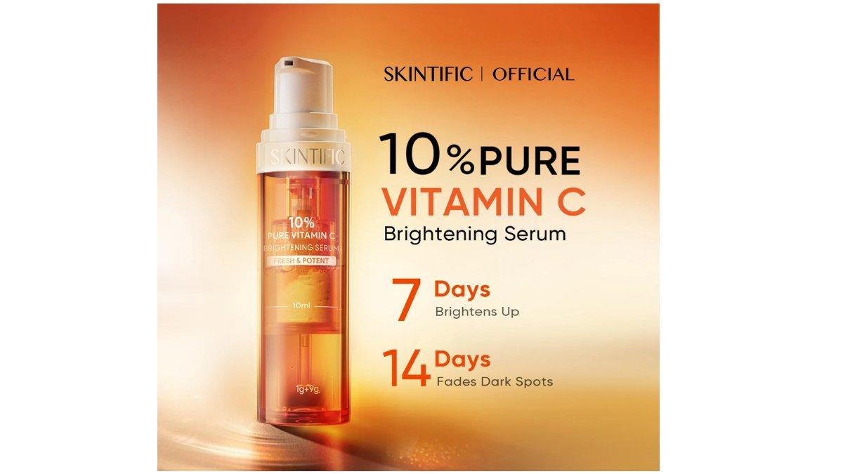 SKINTIFIC 10% Pure Vitamin C Brightening Fresh Serum