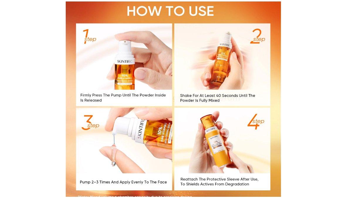 SKINTIFIC 10% Pure Vitamin C Brightening Fresh Serum