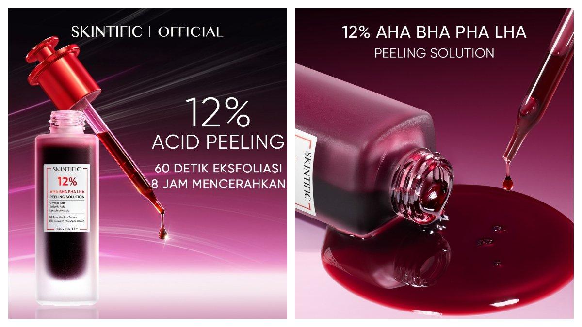 SKINTIFIC 12 persen AHA BHA PHA LHA Peeling Solution