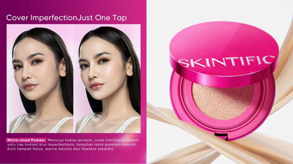 Review Cushion SKINTIFIC Kemasan Pink: Manfaat, Kelebihan hingga Kekurangan