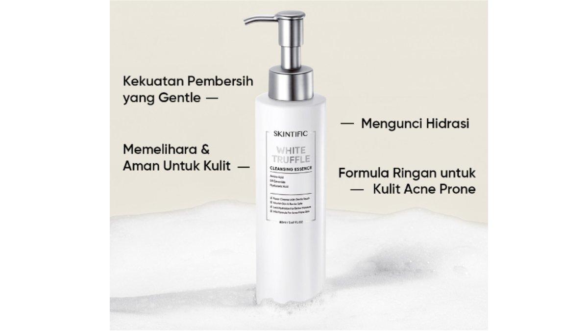 Review SKINTIFIC White Truffle Cleansing Essence, Membersihkan Sekaligus Merawat Skin Barrier