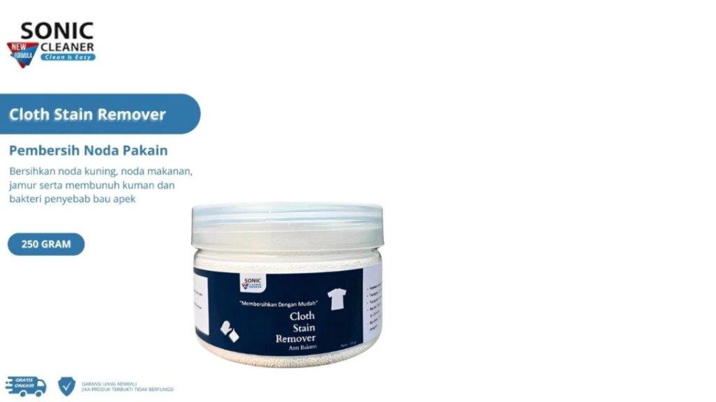 SONIC Cleaner Cloth Stain Remover 250 Gram Pembersih Noda Kuning Makanan Jamur & Kuman