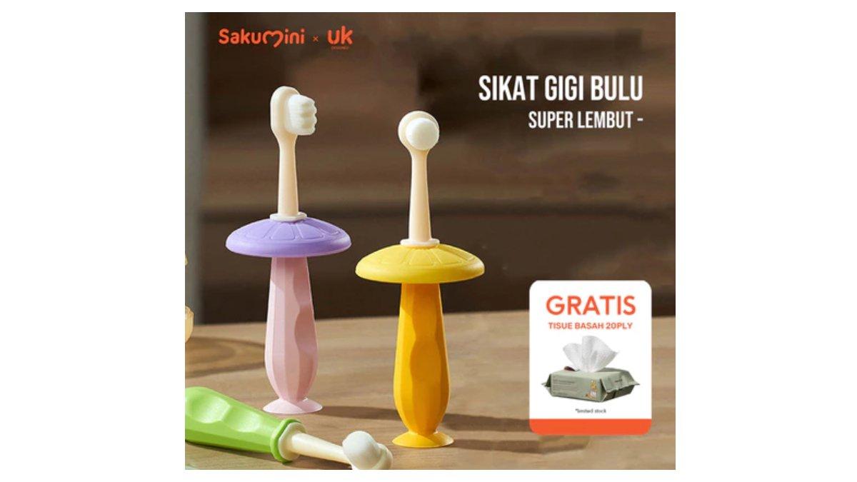 Sakumini Sikat Gigi Anak Lembut Soft Children Training Toothbrush
