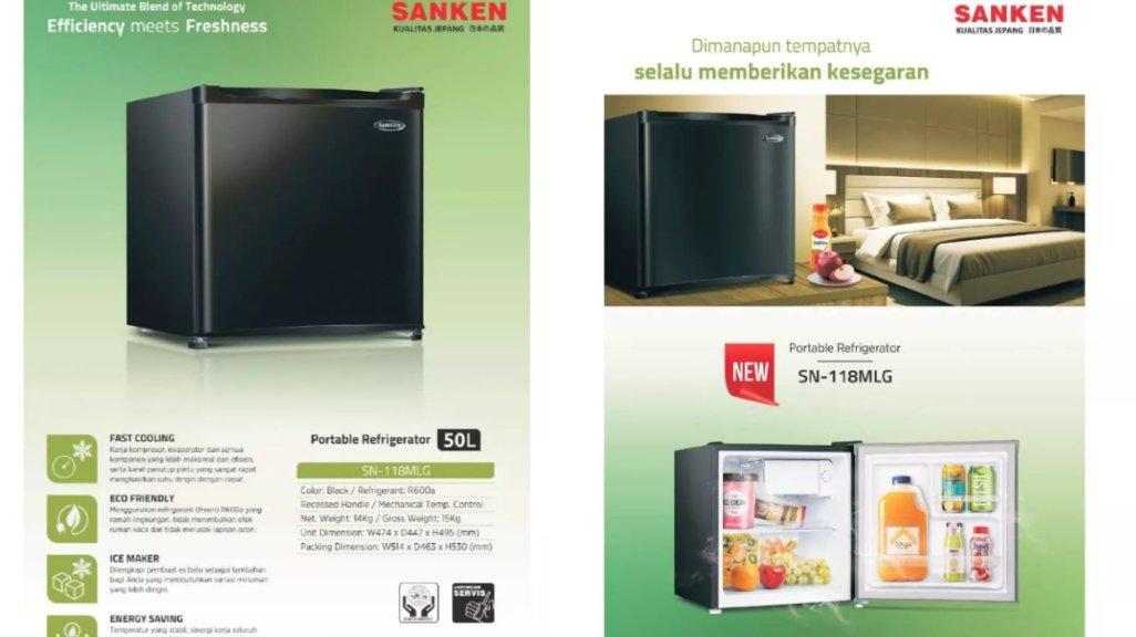 Sanken Kulkas Mini Portable SN-118MLG