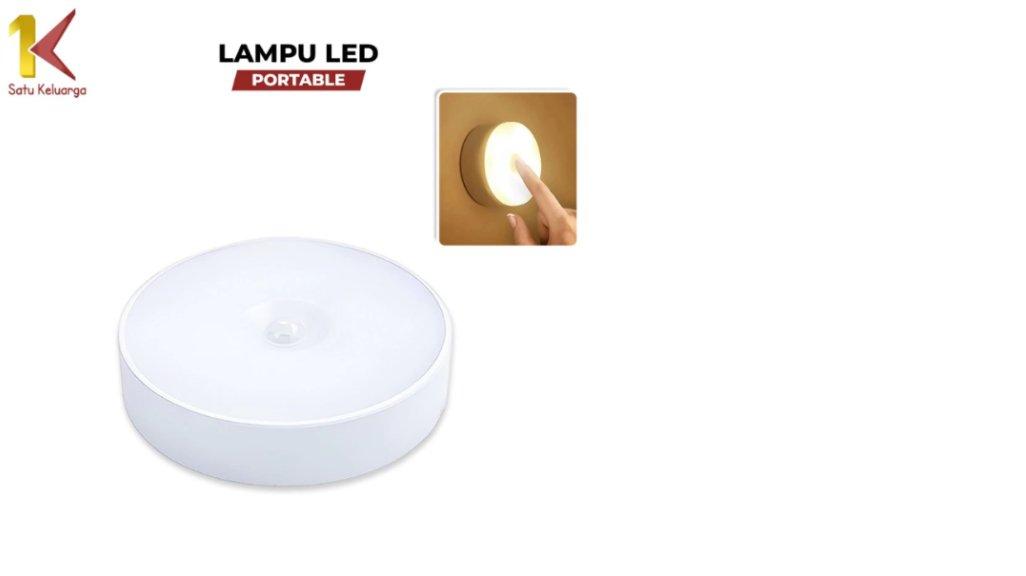 Satu Keluarga Lampu Samping Tempat Tidur LED C1295 Lampu Tidur LED Portabel Isi Ulang USB Serbaguna