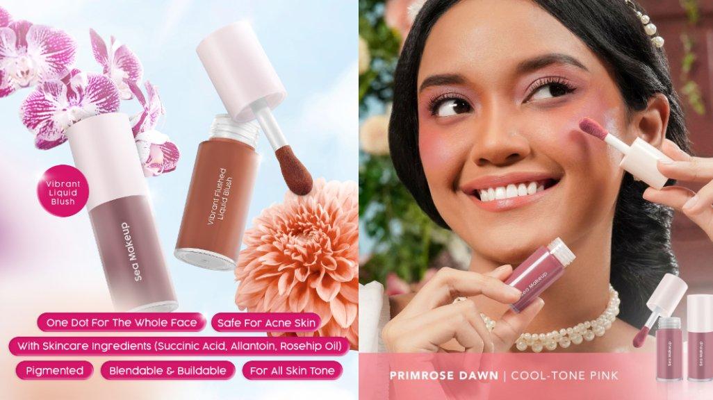 Sea Makeup Vibrant Flushed Liquid Blush