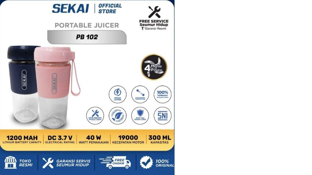 Sekai Blender Portable Mini / Mini Portable Juicer / PB 102