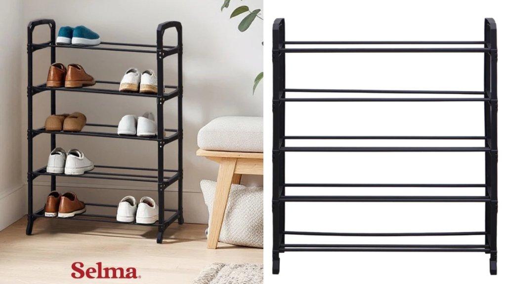Selma Norman Rak Sepatu Shoe Rack Organizer Sandal Sepatu Kabinet Alas Kaki Tempat Penyimpanan Sandal - 5 Tingkat