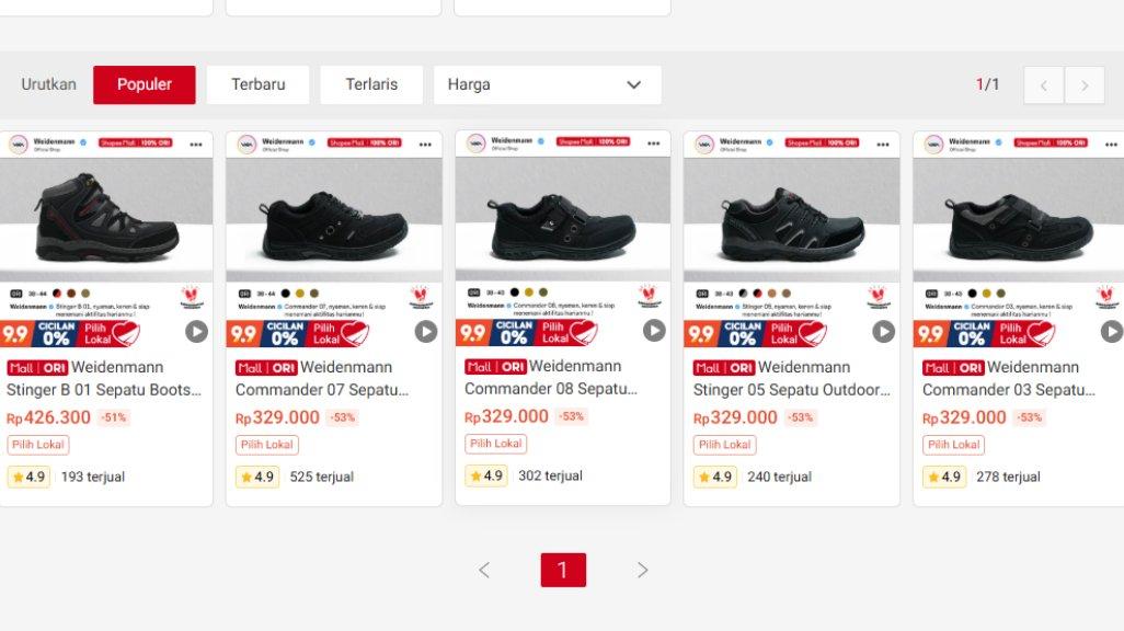 Sepatu gunung weidenmann