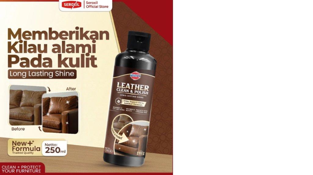 Seroxil Leather Cleaner Perawatan Tas Jaket Sofa Kulit Pembersih Pengkilap 250ml