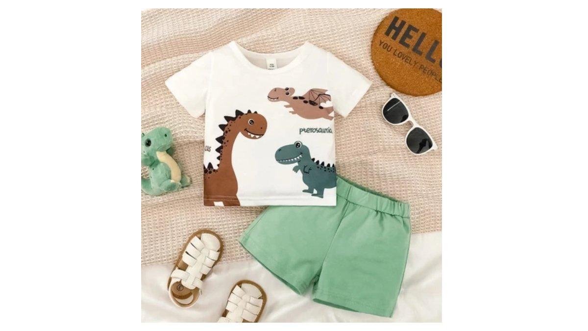 Set Anak Motif Dino Ran