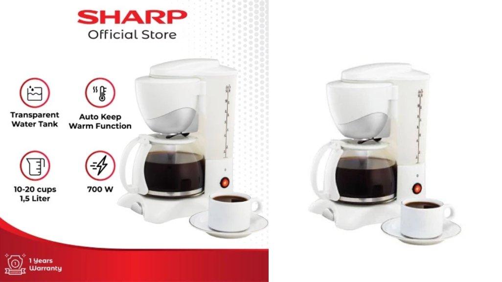Sharp Coffee Maker - HM-80L 1.5 Liter (White)