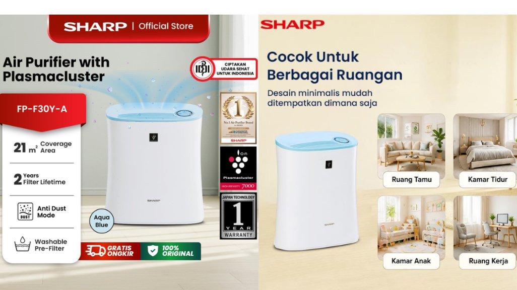 Review Lengkap Air Purifier Sharp FP-F30Y-A, Kelebihan dan Kekurangan ...