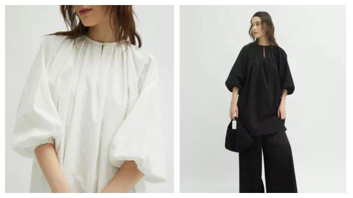 Shop at Velvet punya material unik yang memberi volume pada dressnya.