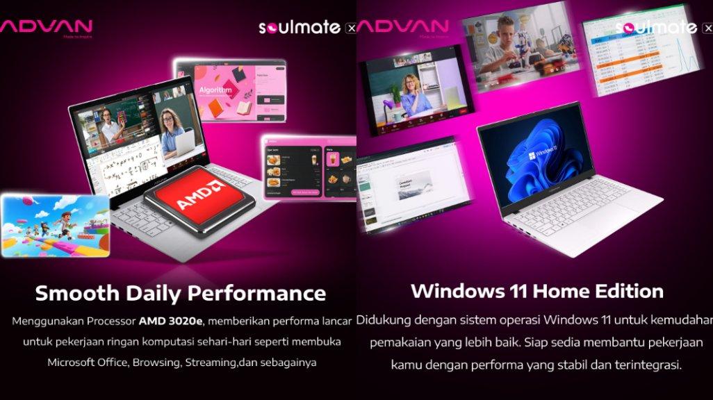 Spesifikasi ADVAN Soulmate X yang barusaja di launching tanggal 11 September 2025 ini.