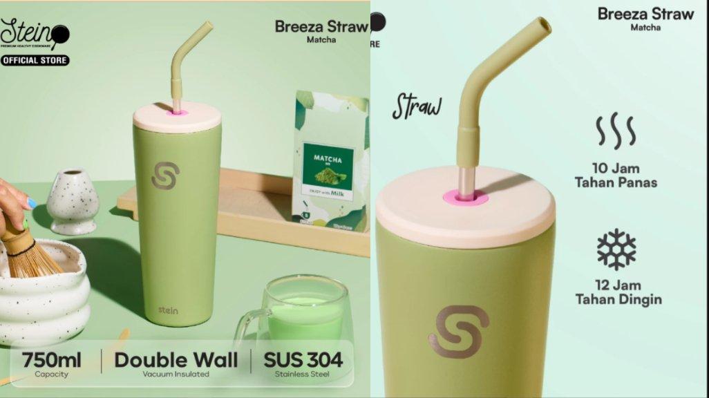 Stein Tumbler Breeza Straw 750ml - Botol Minum 750ml