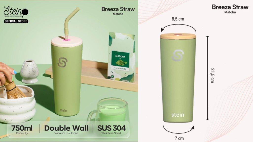 Stein Tumbler Breeza Straw 750ml - Botol Minum 750ml.