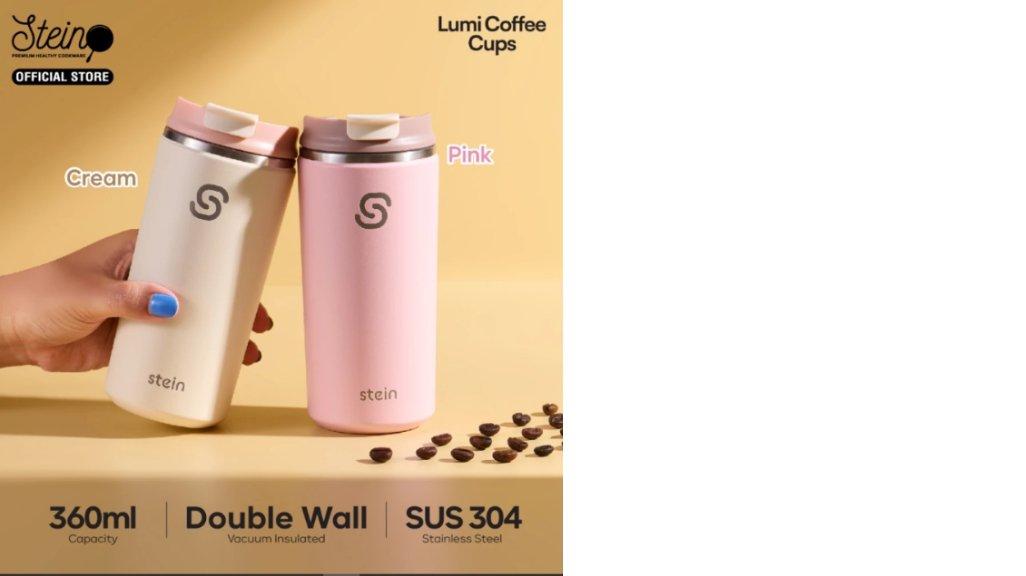 Stein Tumbler Lumi Coffee Cups 360ml –Botol Minum Tahan Panas dan Dingin 360ml