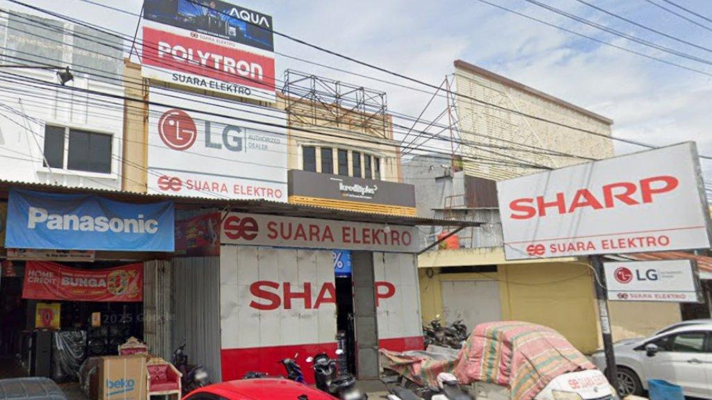 Foto Toko Suara Elektro di Jl. Wolter Monginsidi No.KM.3, RW.No.2, Wangurer Timur, Kecamatan Madidir, Kota Bitung, Sulawesi Utara, yang diambil Google Maps pada Juli 2025.