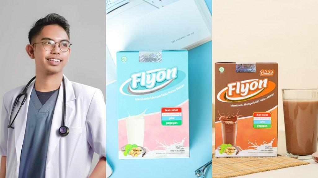 Susu Flyon direkomendasikan dr. Haidar An Nuridy untuk bantu perbaiki nafsu makan dan penuhi nutrisi harian.