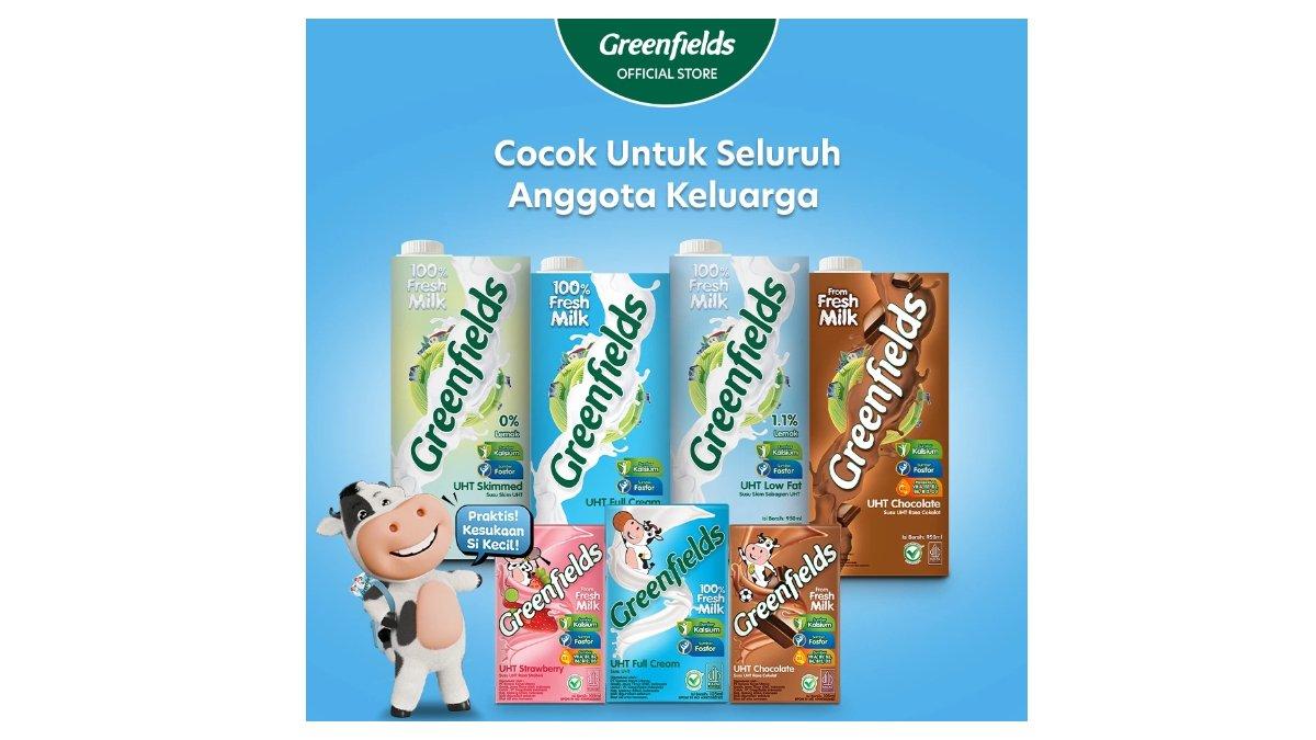Susu Greenfields UHT Full Cream 950ml