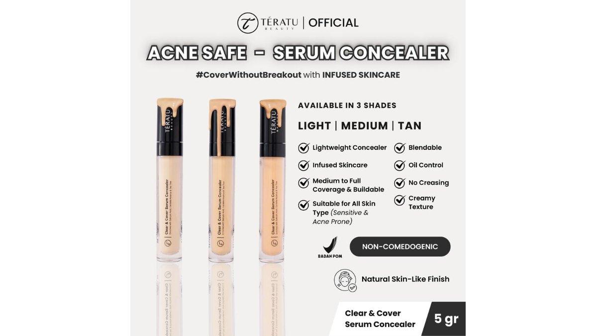 TERATU BEAUTY Clear & Cover Serum Concealer