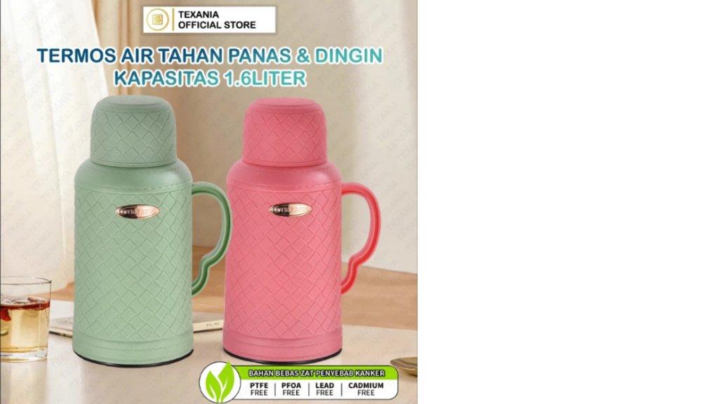 TEXANIA Termos Air Tahan Panas & Dingin 1.6 Liter