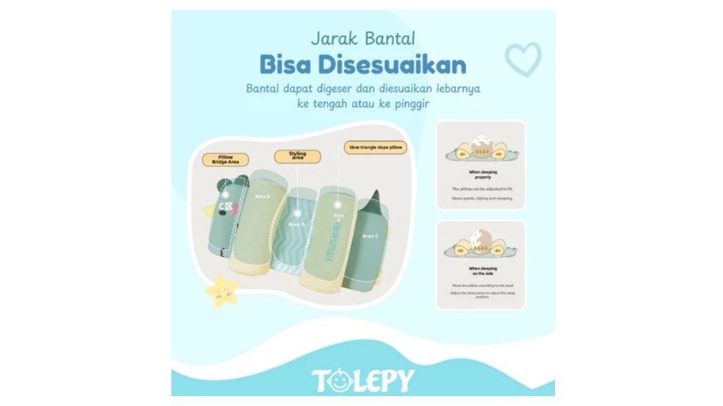TOLEPY Bantal Newborn Anti-peyang