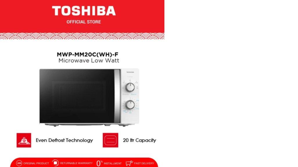 TOSHIBA Microwave Low Watt - MWP-MM20C(WH)-F - 20L and 5 Power Level
