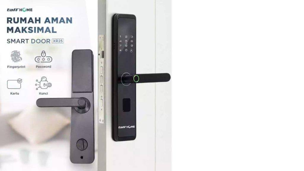 TaffHOME Smart Door Lock Fingerprint Password Card Alarm - XR25