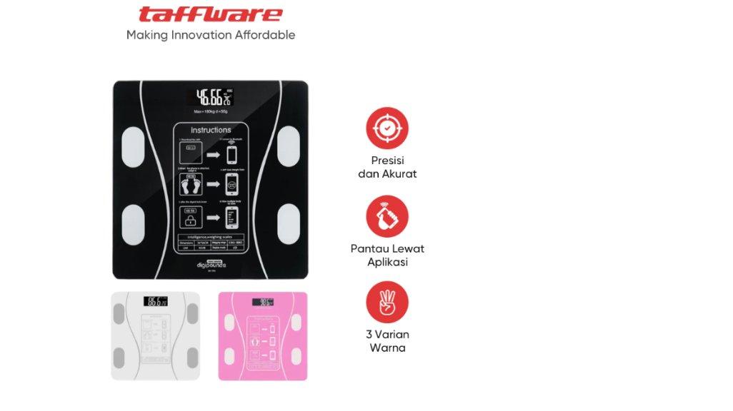 Taffware Digipounds Timbangan Badan Digital Health Scale 180KG SH-Y01