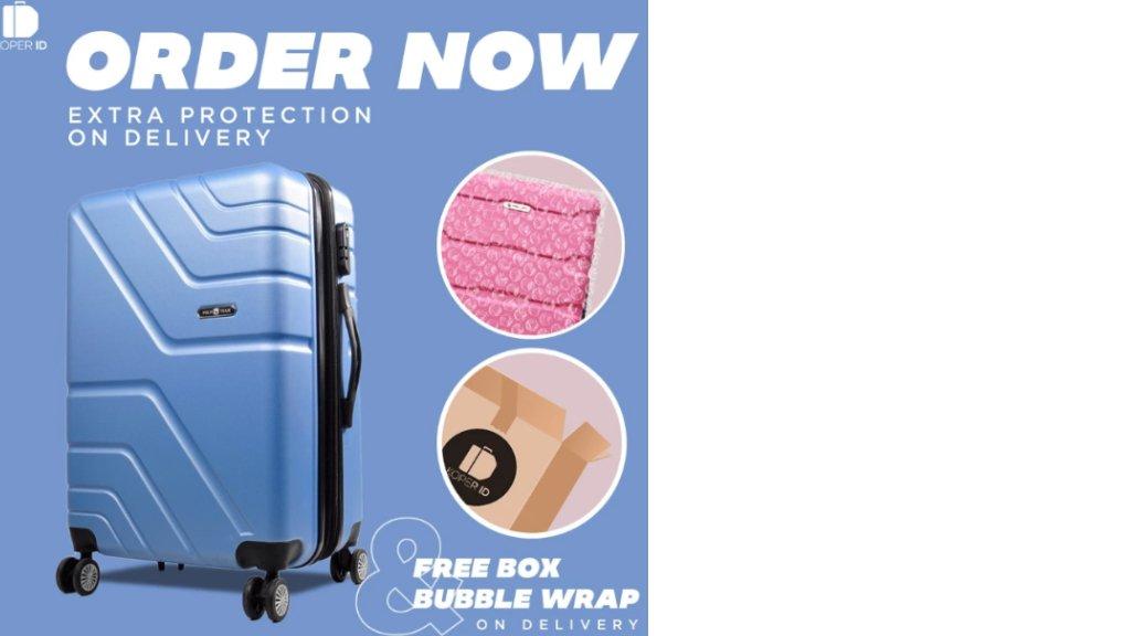 Tas Koper Hardcase Fiber Kabin dengan Expander Polo Team Concept size 20 inch - 4001