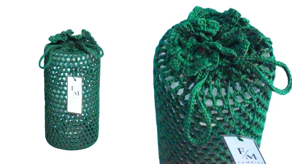 Tas Kuker Isi 2 Toples Tabung Ulir Warna Emerald