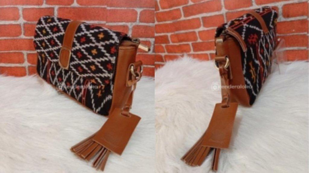 Tas Kulit Mix Tenun NTT