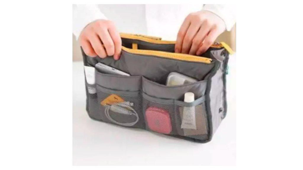 Tas Organizer Travel Pouch Make Up Kosmetik Korean Dual Bag In Bag Organizer Tas Serbaguna