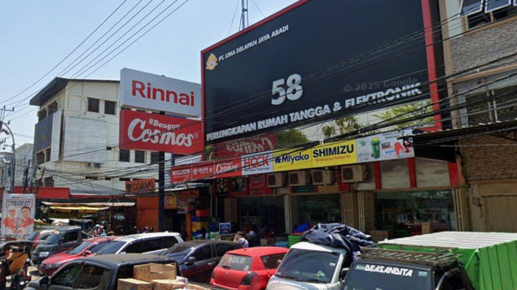 Foto Toko 58 Makassar yang diambil Google Maps pada Oktober 2024.