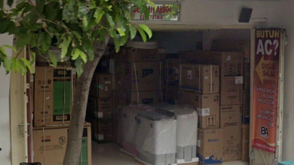 Foto Toko Berkah Abadi Elektronik di Jl. Ra. Kartini No.45, Sawahan, Kecamatan Rembang, Kabupaten Rembang, Jawa Tengah 59215, yang diambil Google Maps pada September 2025.