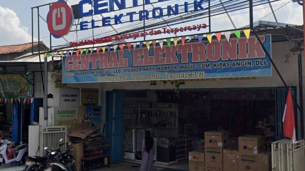 Foto Toko Central Elektronik di Jl. Jatirogo No.98, Demungan, Pancur, Kecamatan Lasem, Kabupaten Rembang, Jawa Tengah 59271, yang diambil Google Maps pada Oktober 2025.
