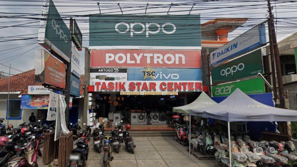 Foto Toko Tasik Star Centre Elektronik di Jl. Prabu Geusan Ulun No.132, Kotakulon, Kecamatan Sumedang Selatan, Kabupaten Sumedang, Jawa Barat 45311, yang diambil Google Maps pada Oktober 2024.