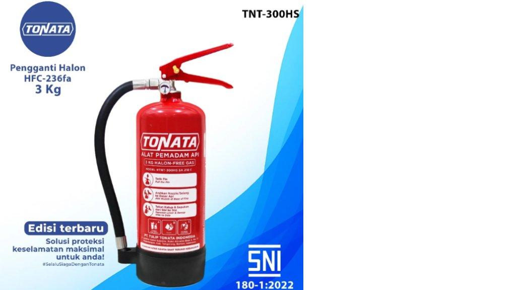 Tonata APAR Clean Agent Eco Liquid Gas 3 Kg Set Komplit
