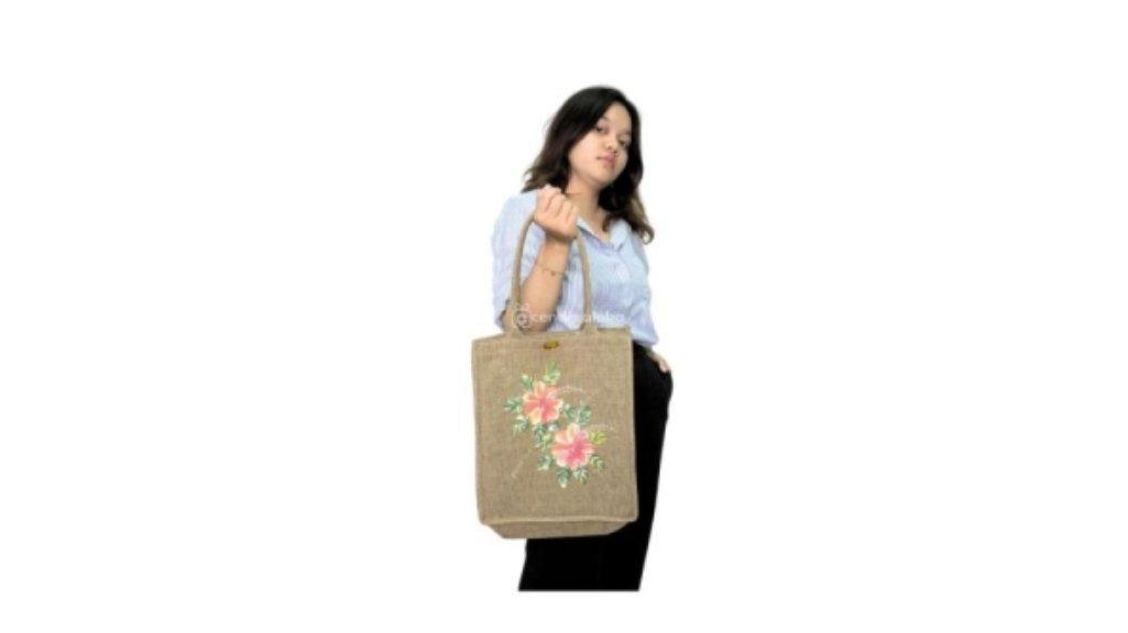 Totebag Big Flower Handmade