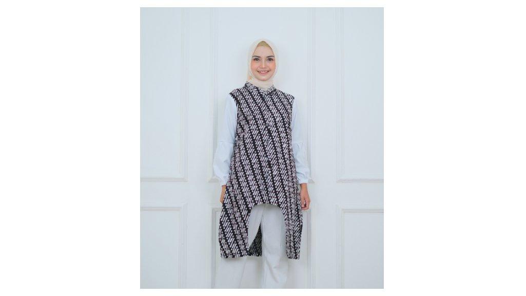 Tunik Batik Wanita Modern Kekinian Motif Parang dari Tsamara Fashion