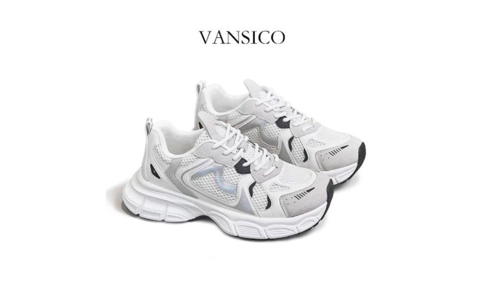 VANSICO Sepatu Sneakers Olahraga Lari Wanita Ringan Tali Premium