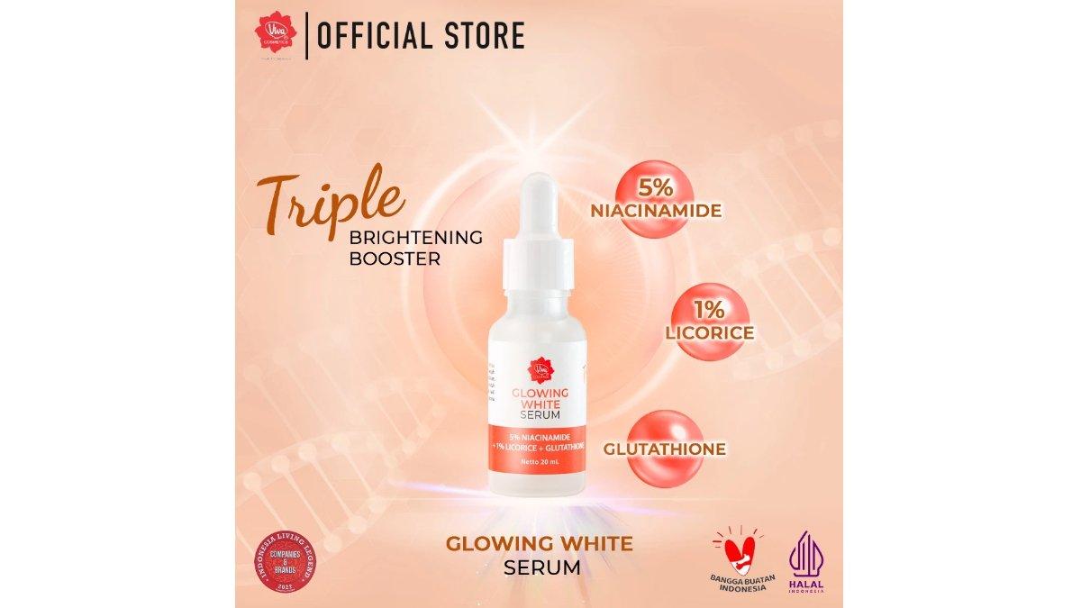 Viva Glowing White Serum with Niacinamide, Licorice & Glutathione